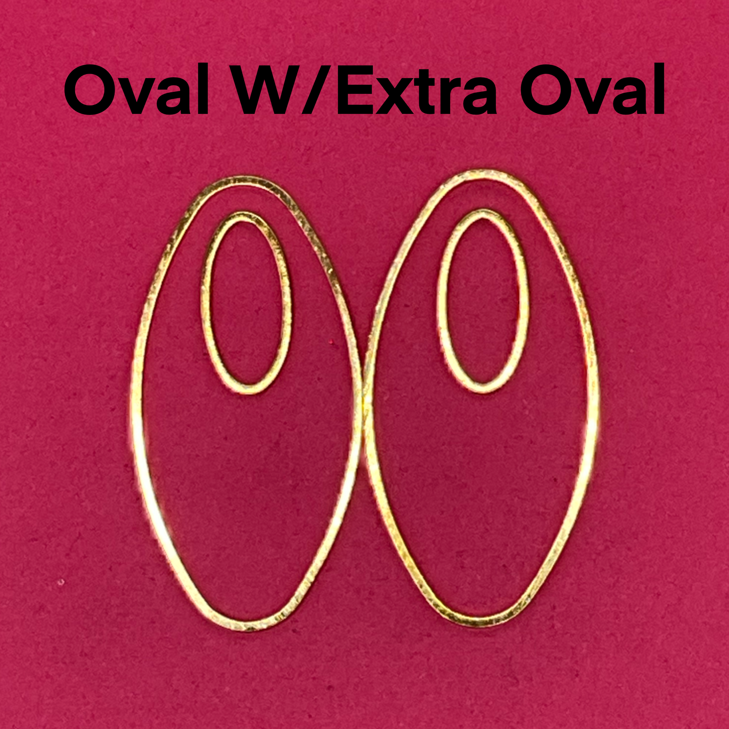 Oval metal bezels