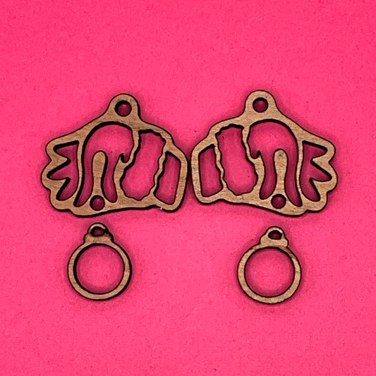 Blank Grinch Hand wooden bezel