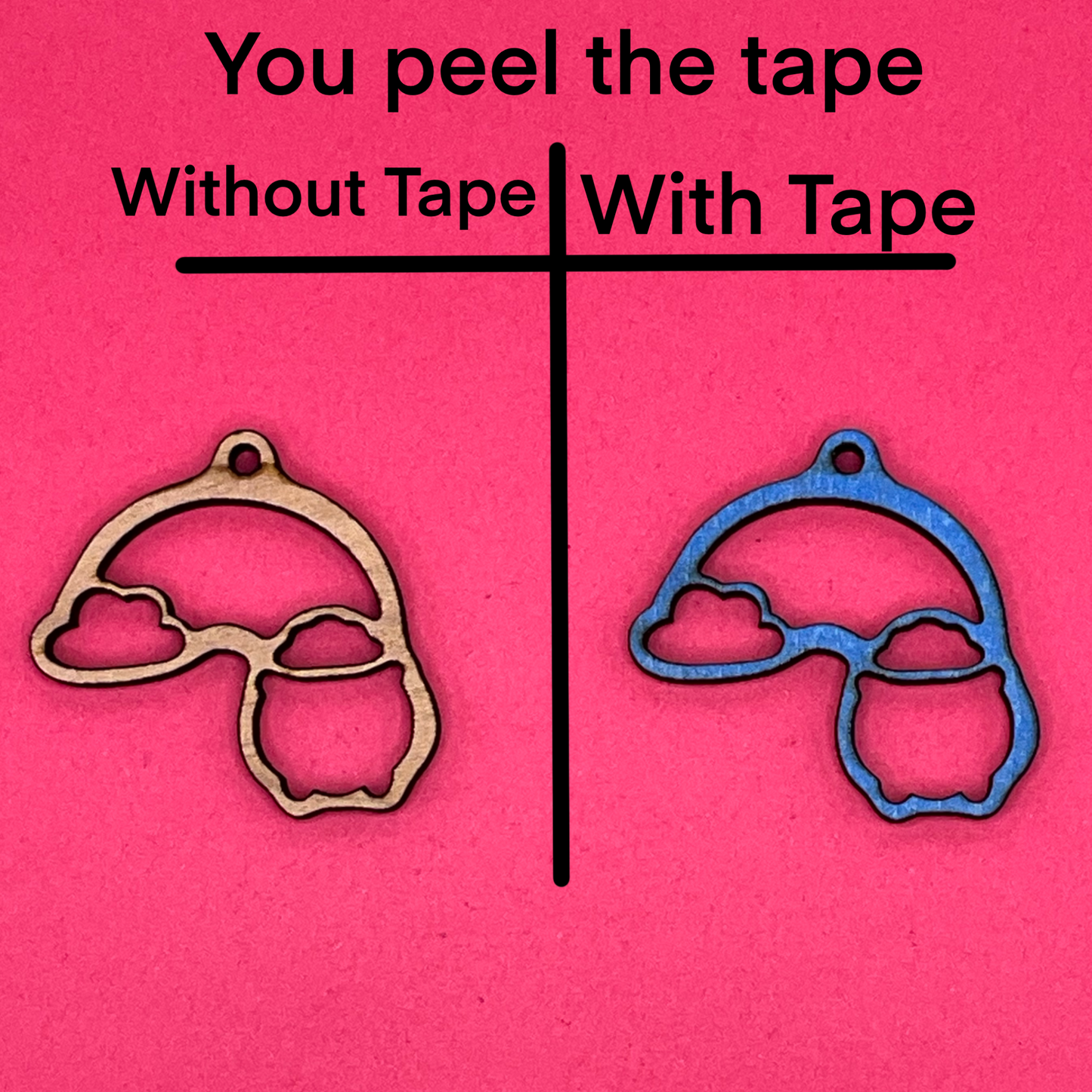 Blank Rainbow Cauldron wooden bezels