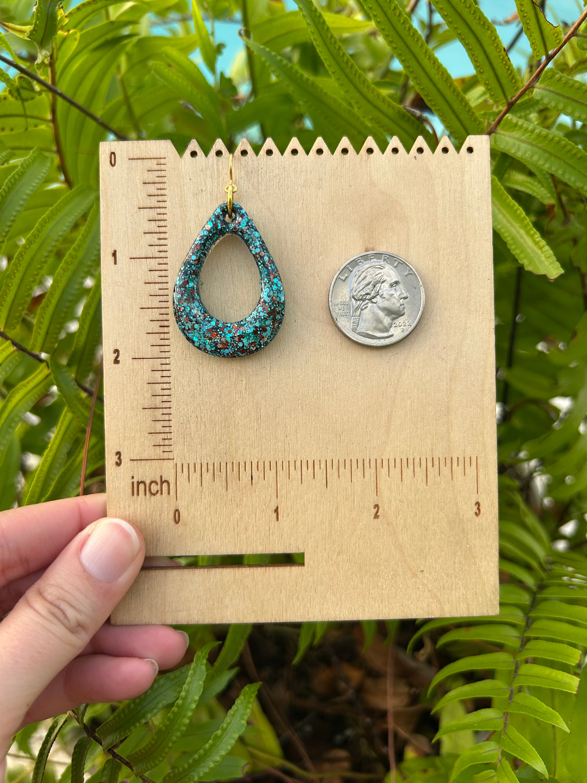 Small Turquoise Cowgirl earrings