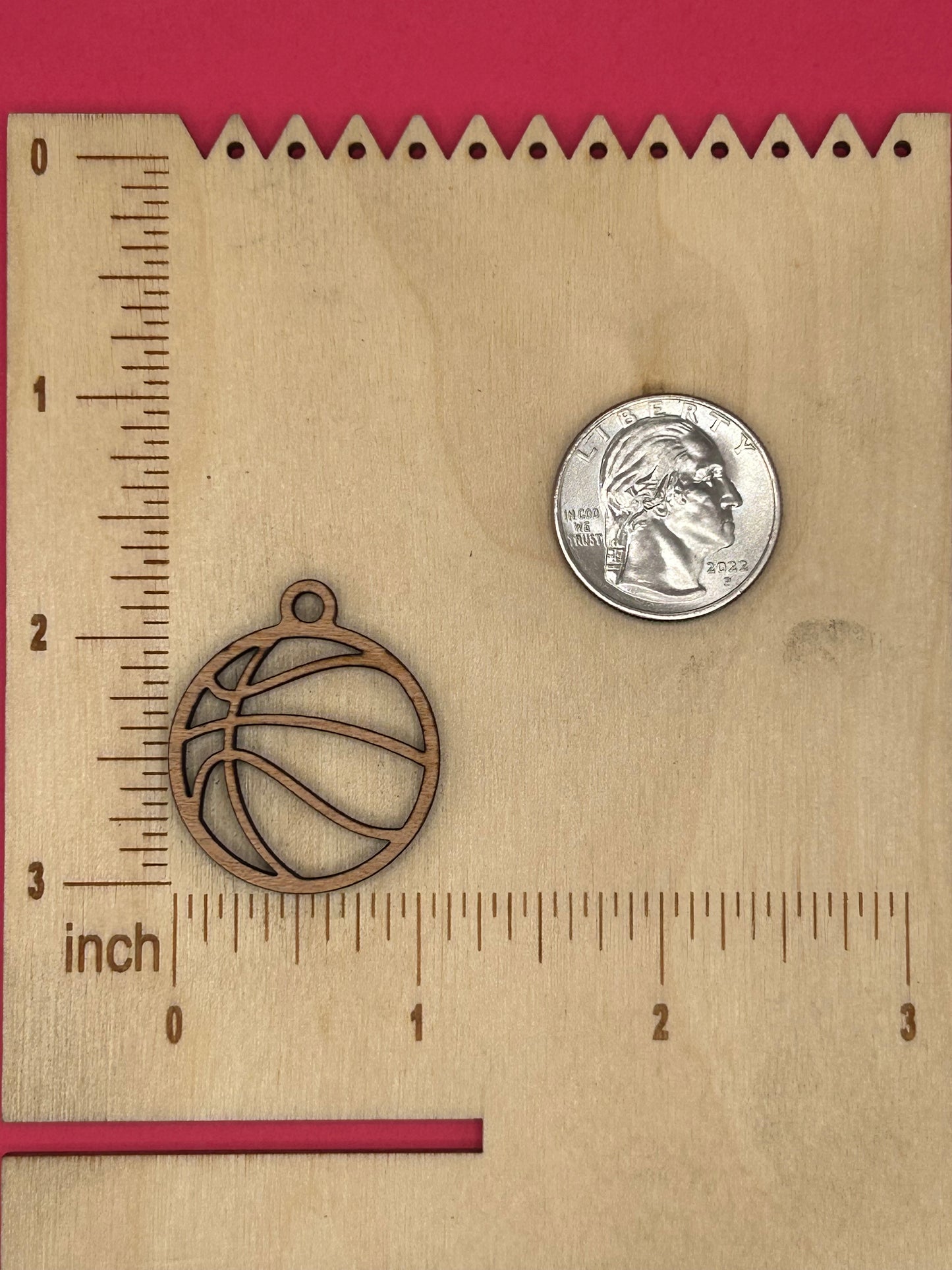 Blank Basketball wooden bezels