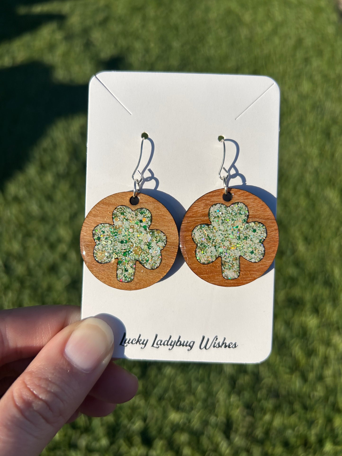 Hoop Clover earrings