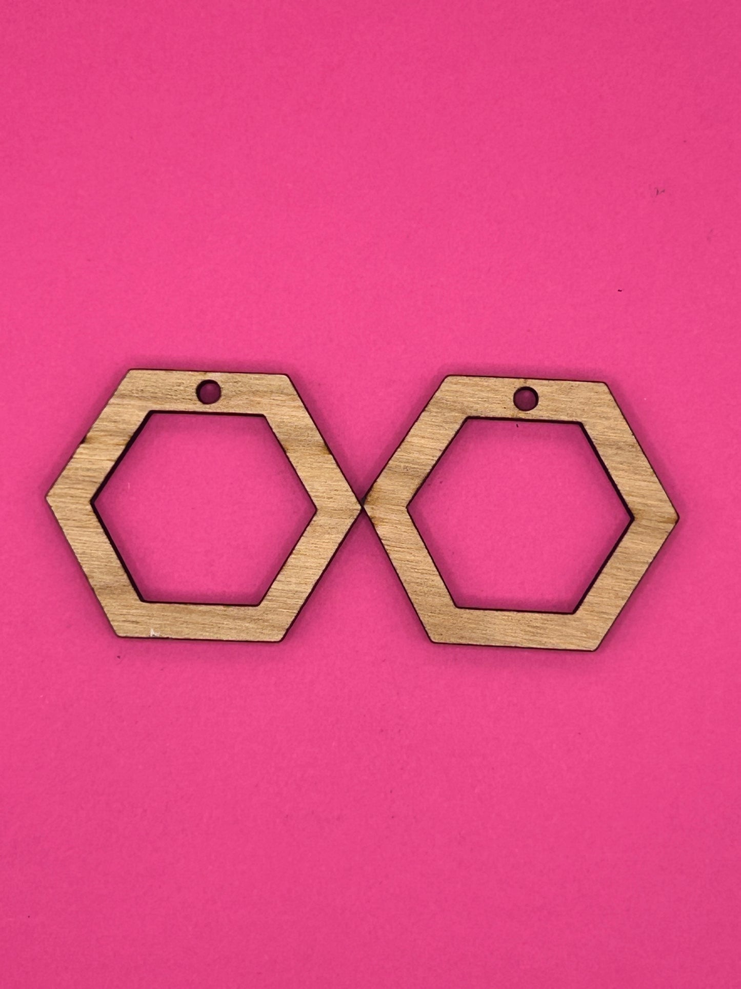 Blank hexagons wooden bezel