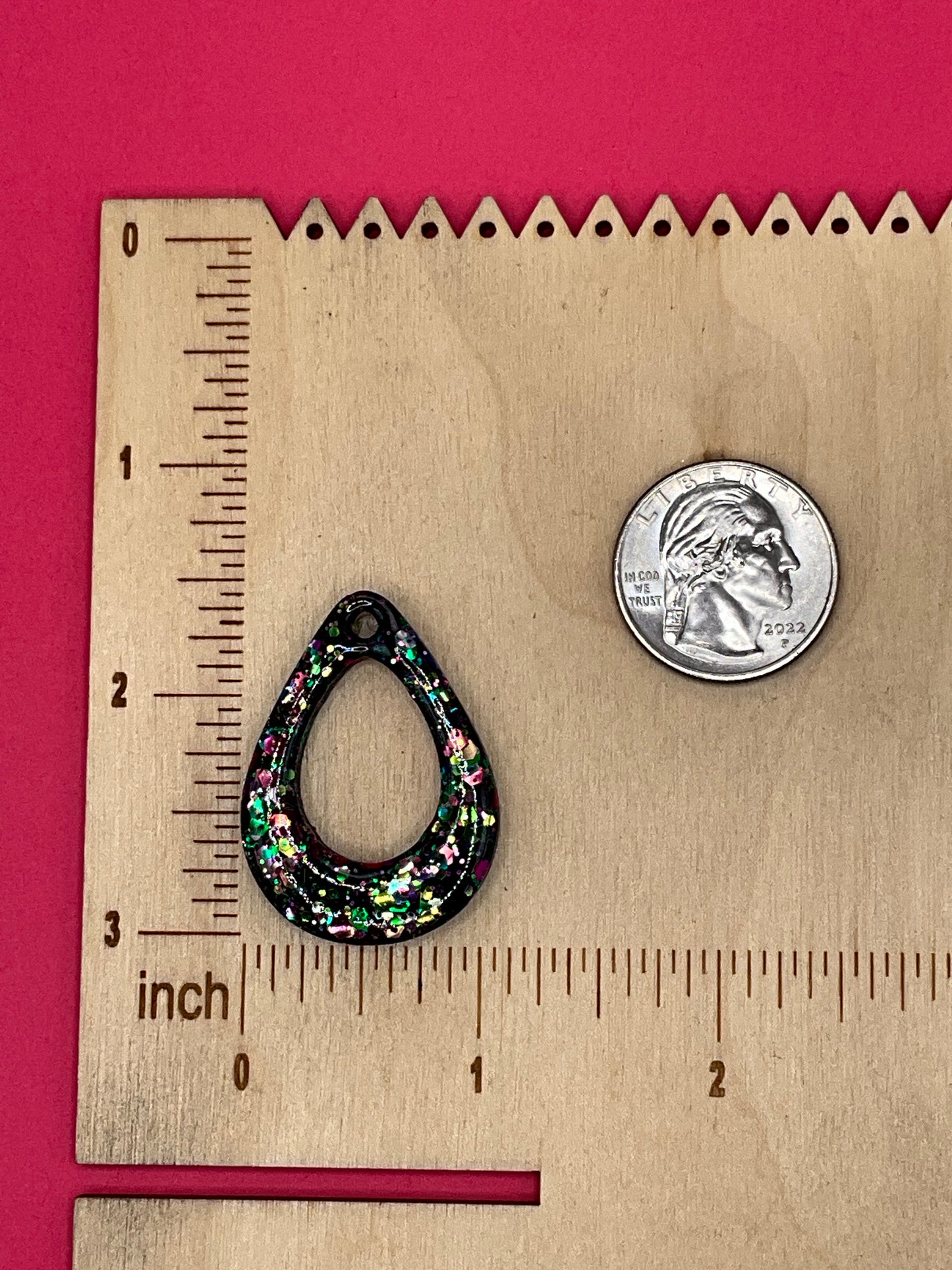 Small Teardrop Cutout Silicone Mold