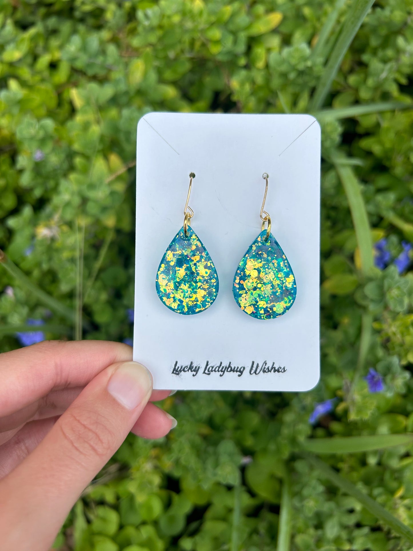 Small Iris earrings