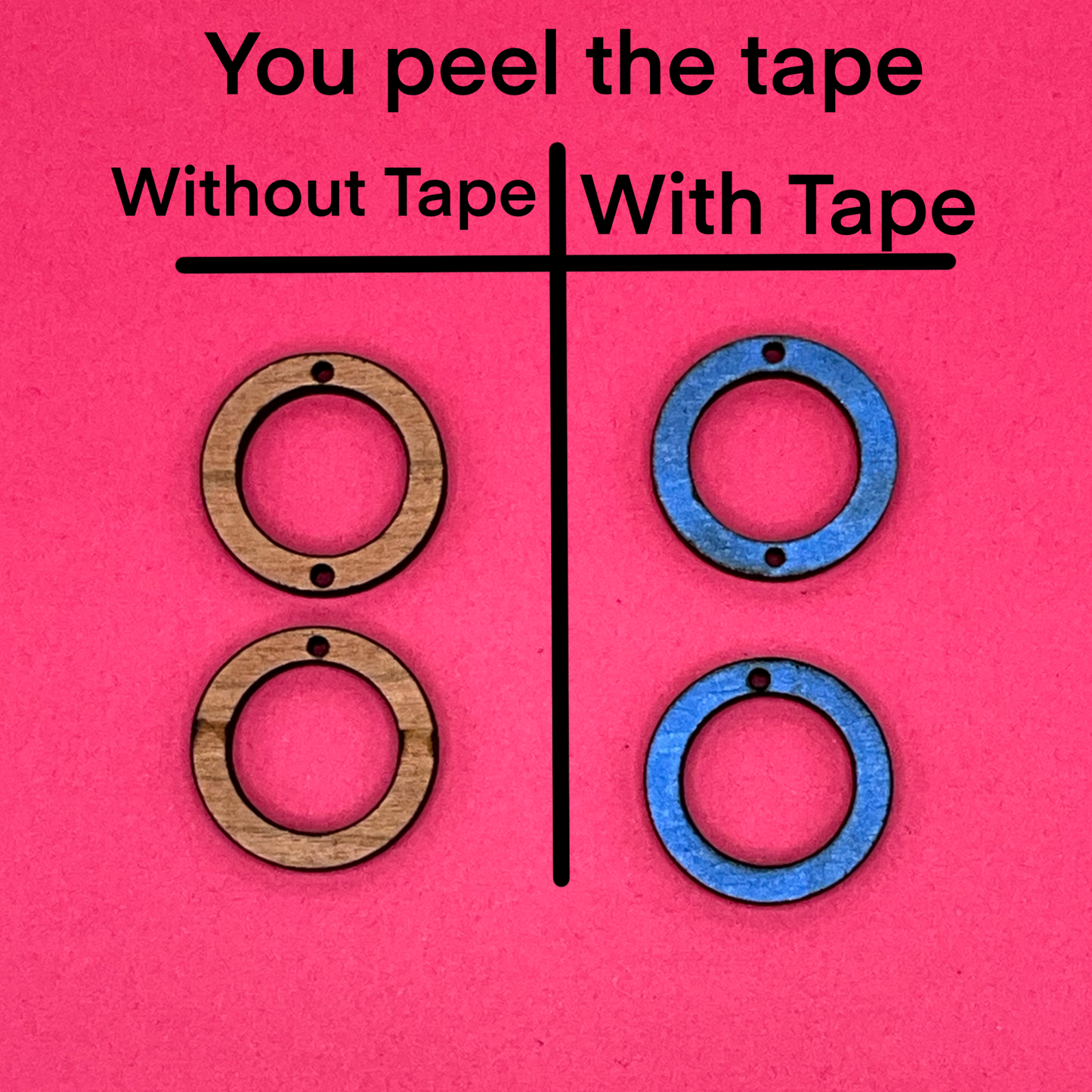 Blank Double Hoop wooden bezel