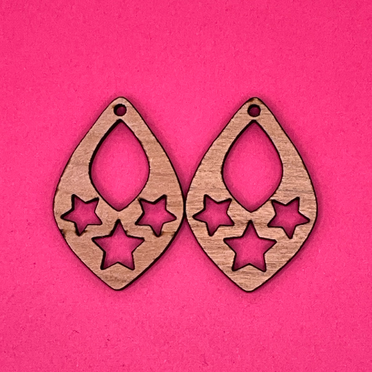 Blank Marqui Stars wooden bezels