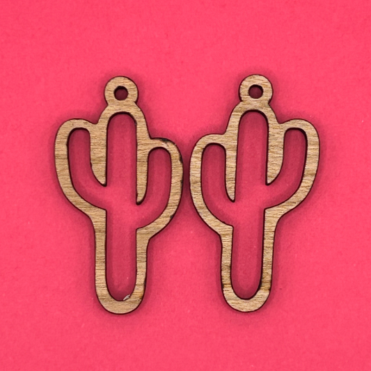 Blank cactus wooden bezels