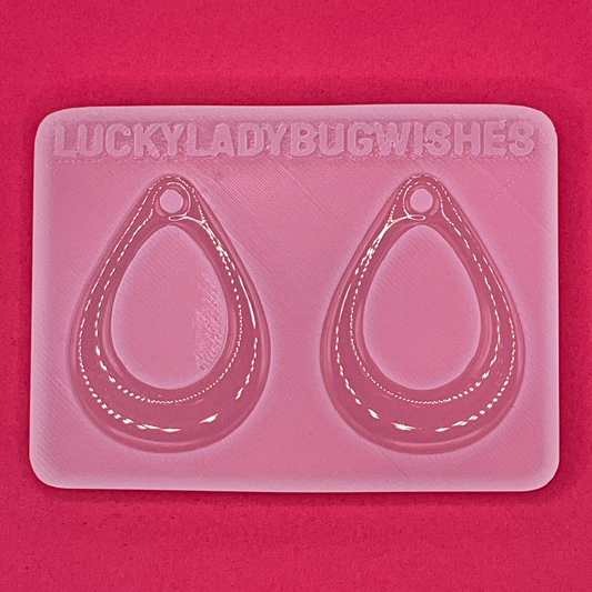 Big Teardrop Cutout Silicone Mold