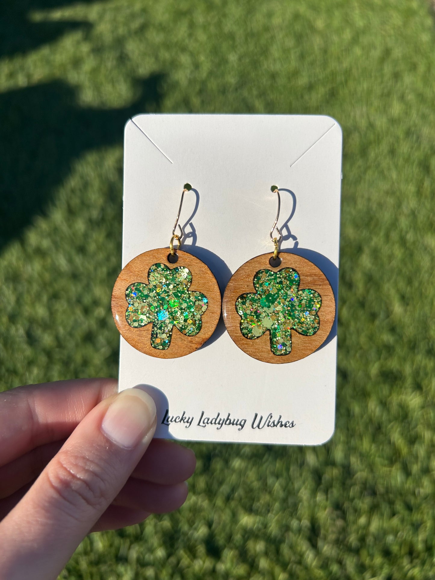 Hoop Clover earrings