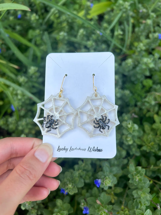 Spiderweb earrings