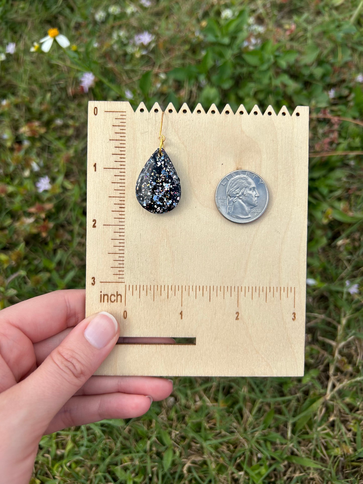 Small eclipse earrings