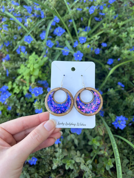 Galaxy earrings
