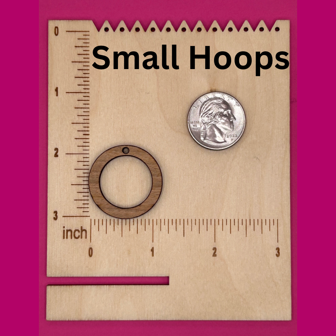 Blank hoops wooden bezels