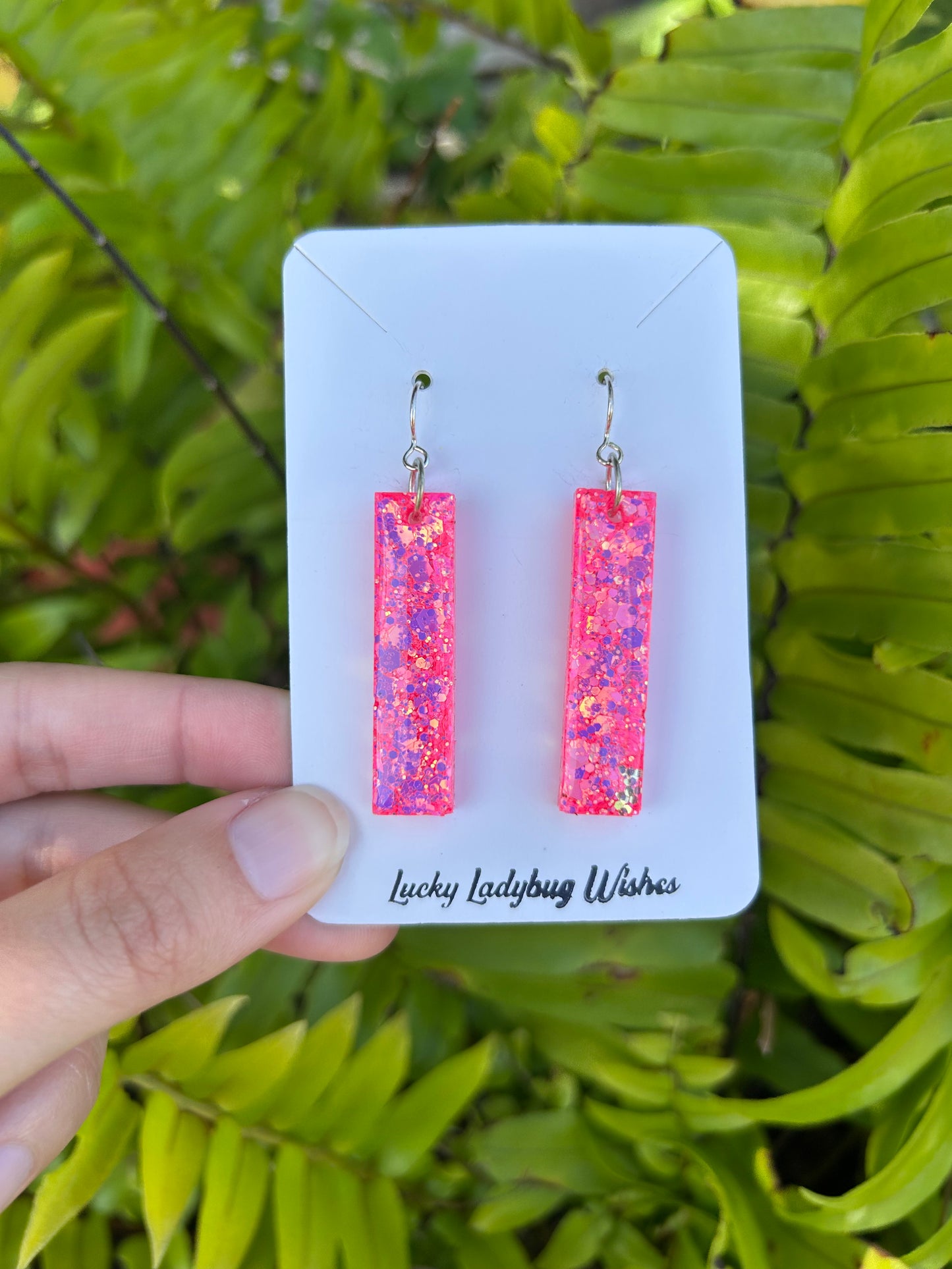 Small Peony earrings