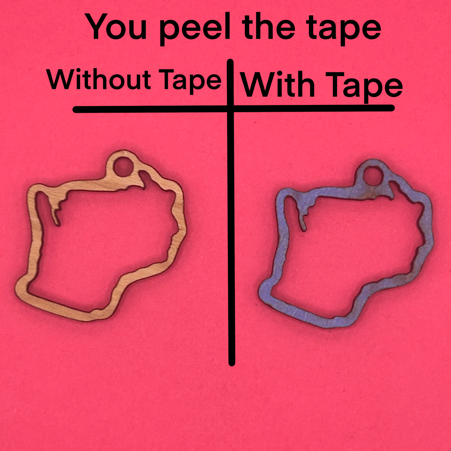 Blank Wisconsin wooden bezel