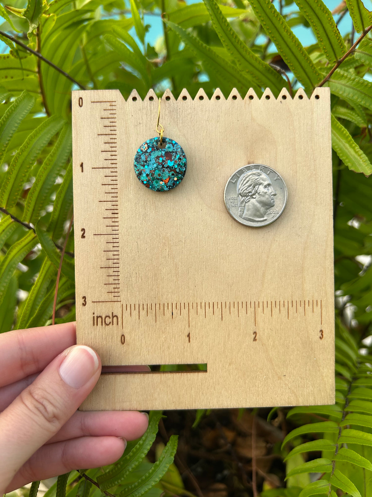 Small Turquoise Cowgirl earrings
