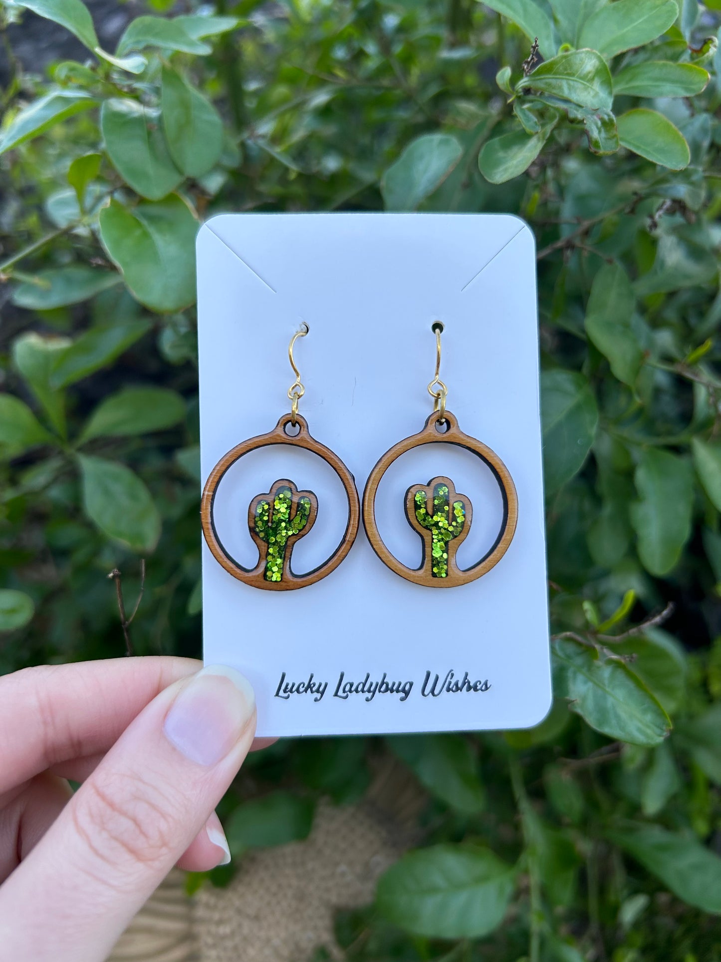 Cactus Hoop earrings