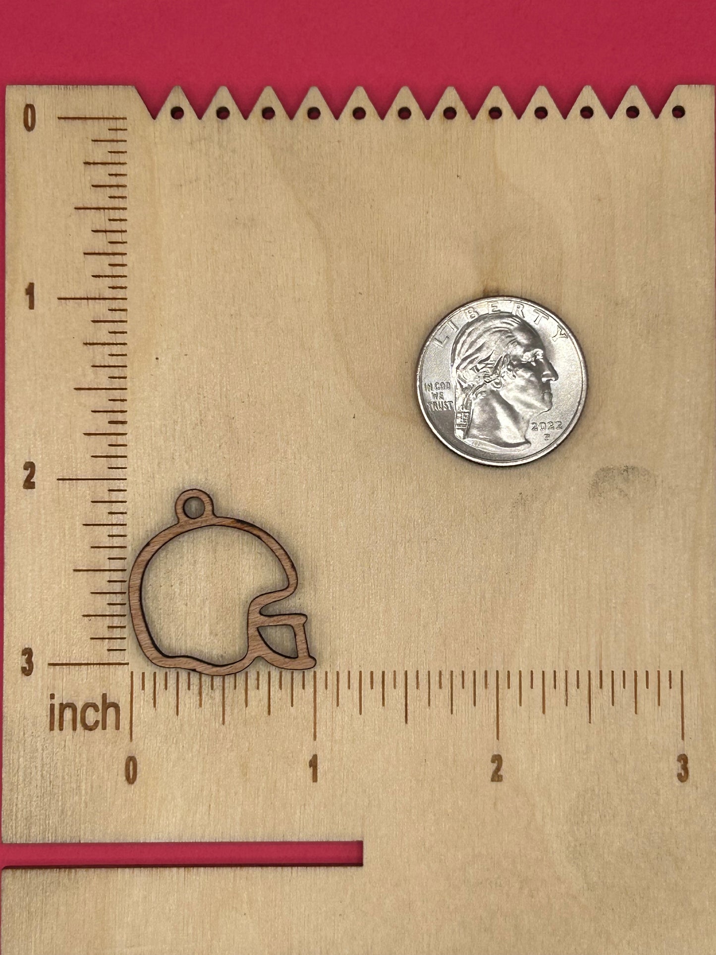 Blank Football Helmet wooden bezels