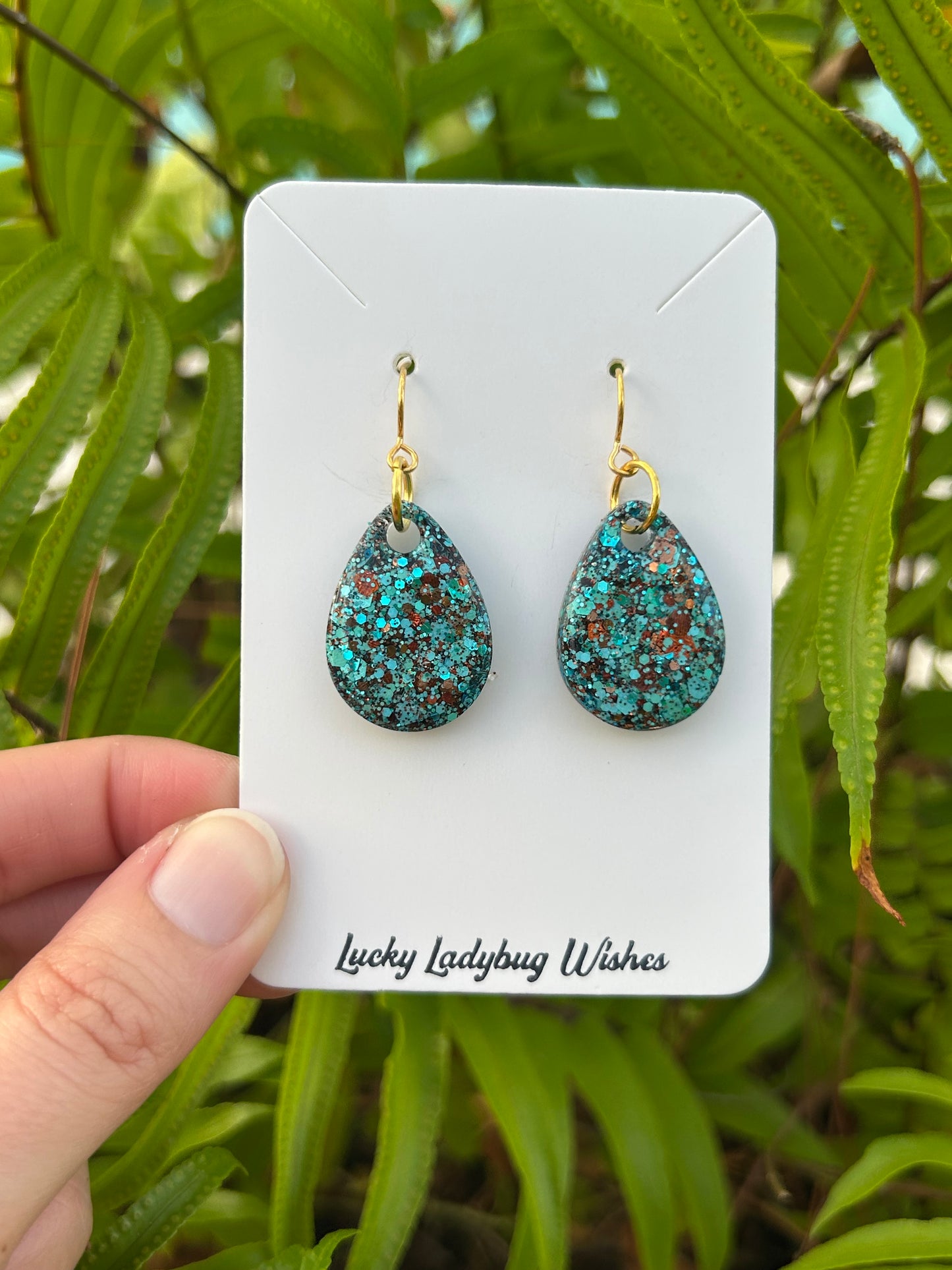 Small Turquoise Cowgirl earrings