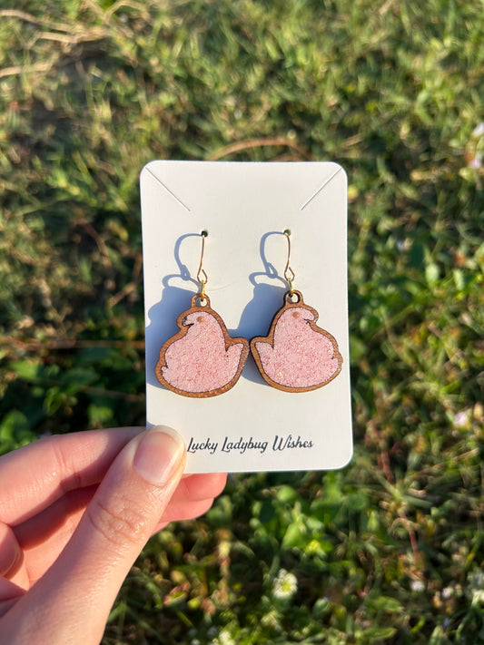 Peep chicks earrings