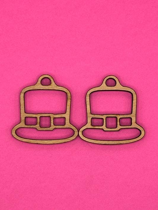 Blank Leprechaun hat wooden bezels