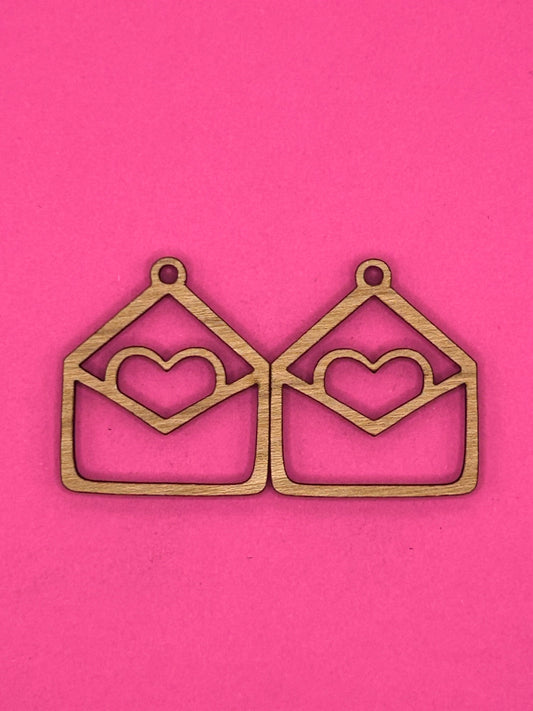 Blank love letter wooden bezel
