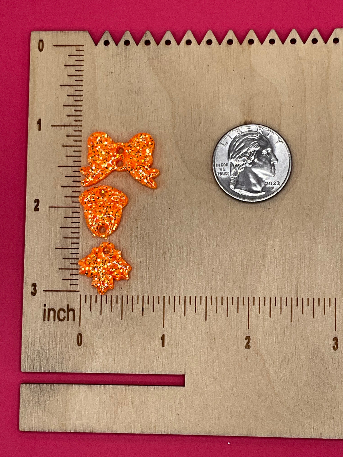 Bow, Acorn, and Fall Leaf Silicone Molds