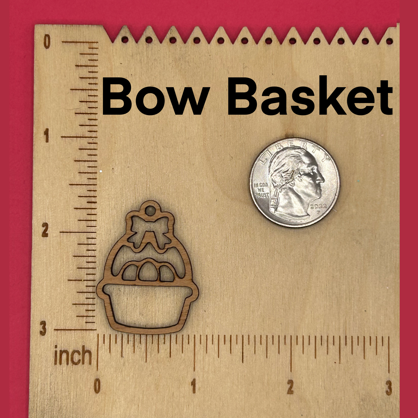 Blank Easter Basket wooden bezels