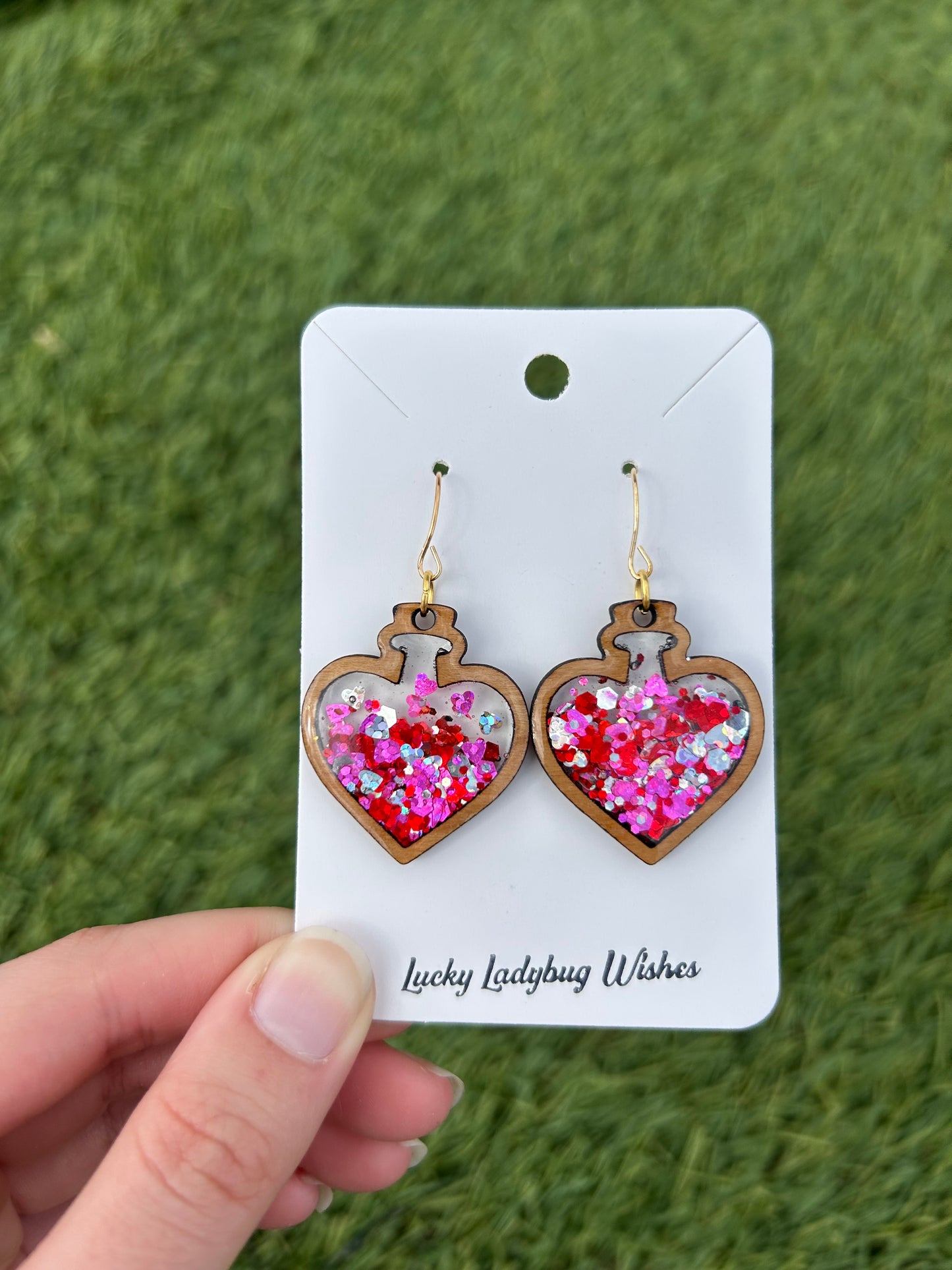 Love potion earrings