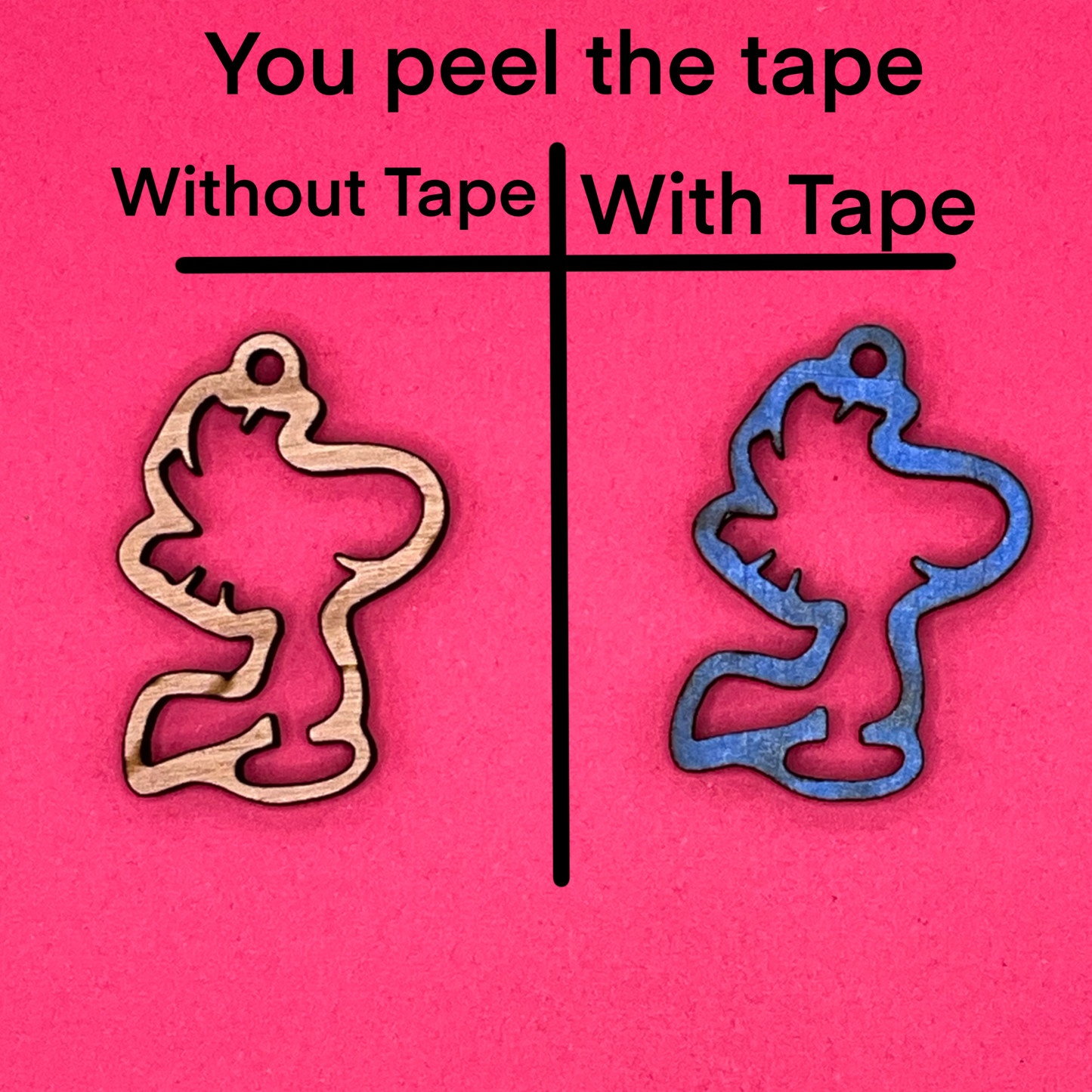 Blank Dog and Bird wooden bezels