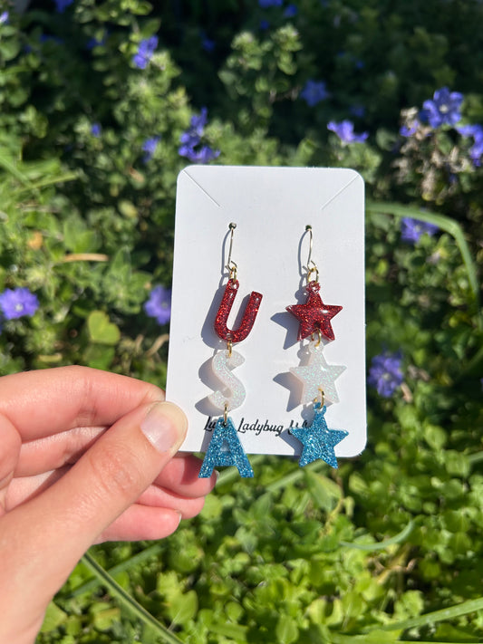 Fourth of July earrings