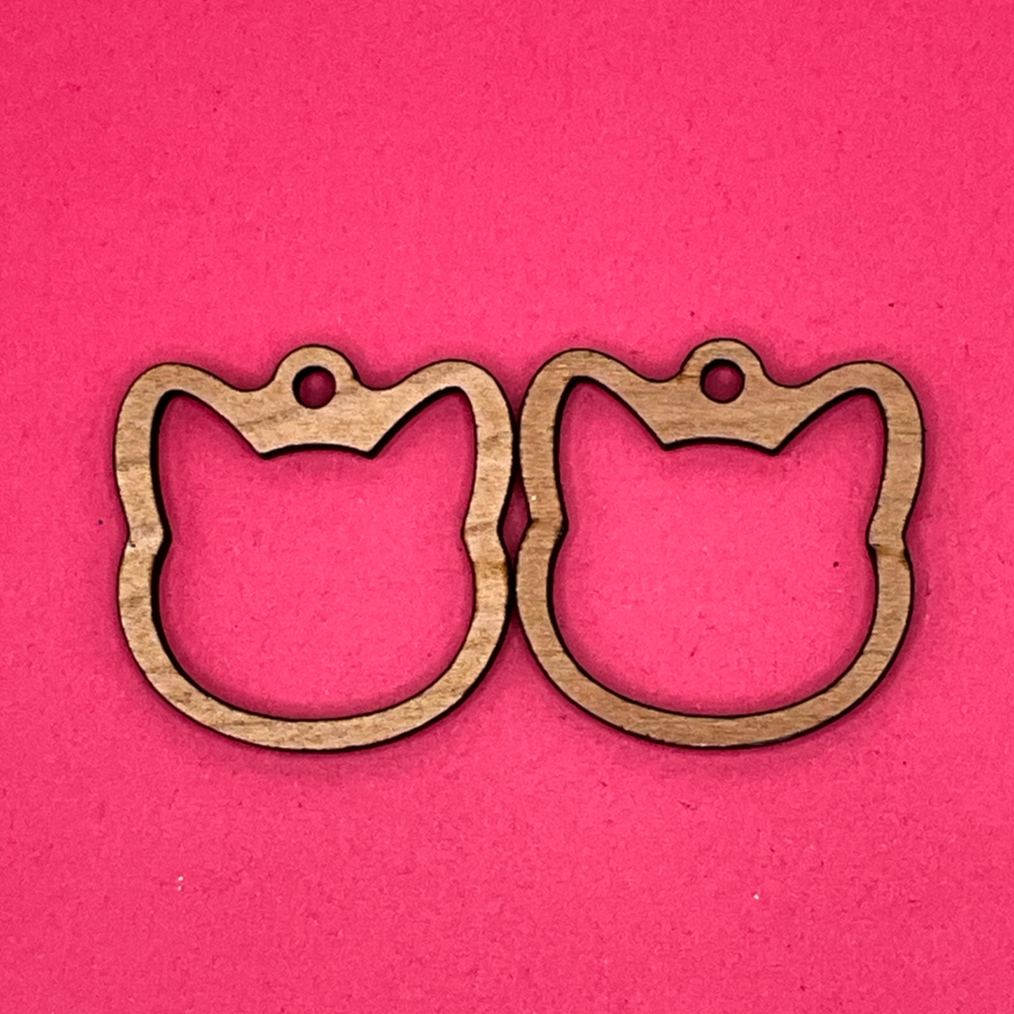 Blank Cat Head wooden bezels