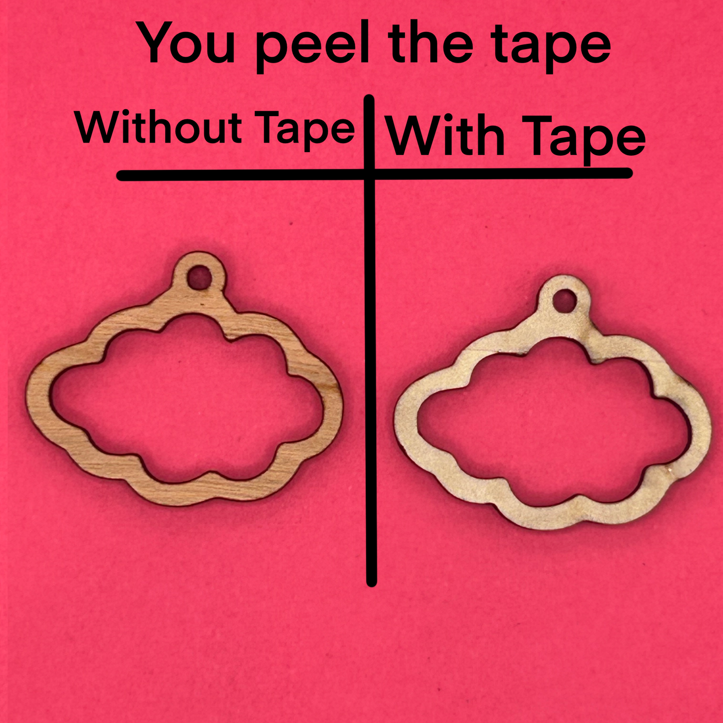 Blank Cloud wooden bezels