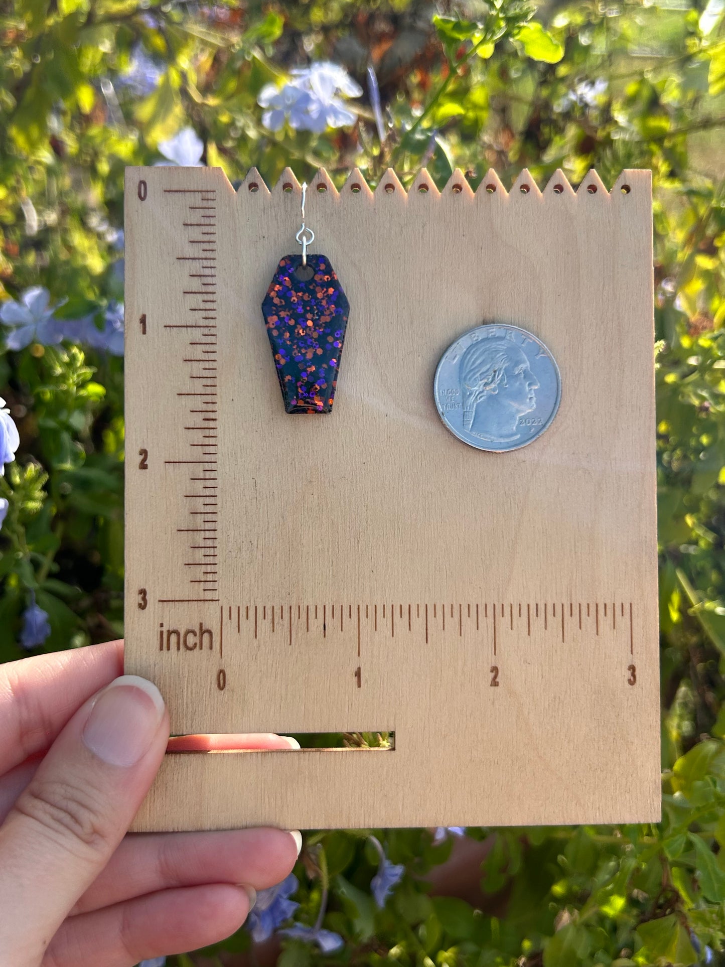 Coffin earrings
