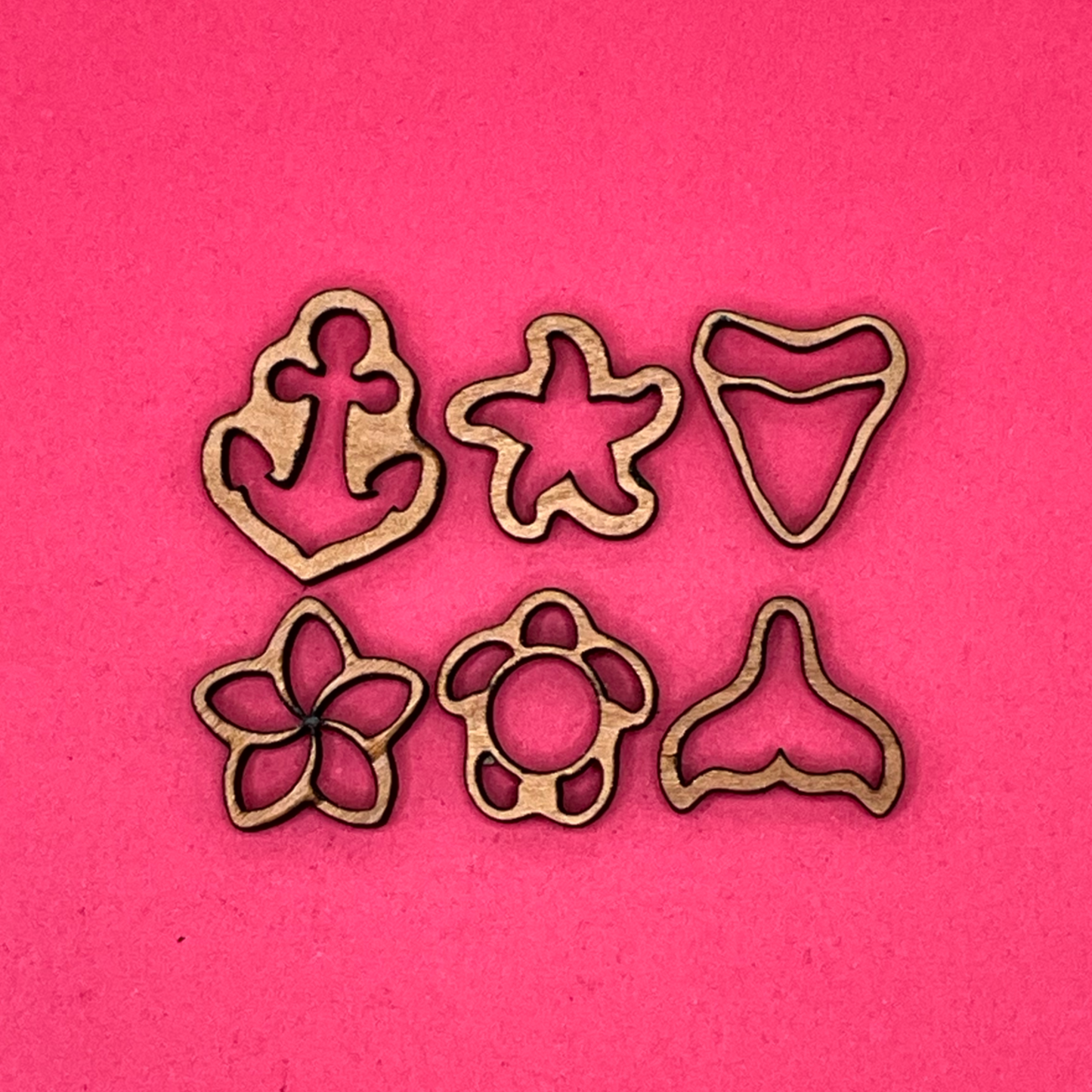 Blank Summer Studs wooden bezels