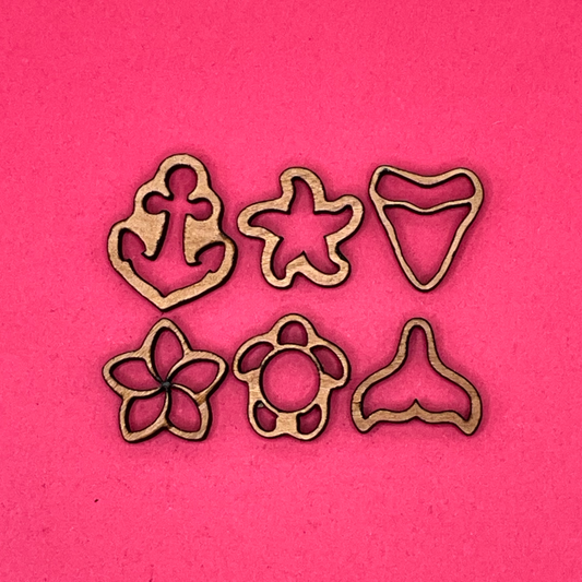 Blank Summer Studs wooden bezels