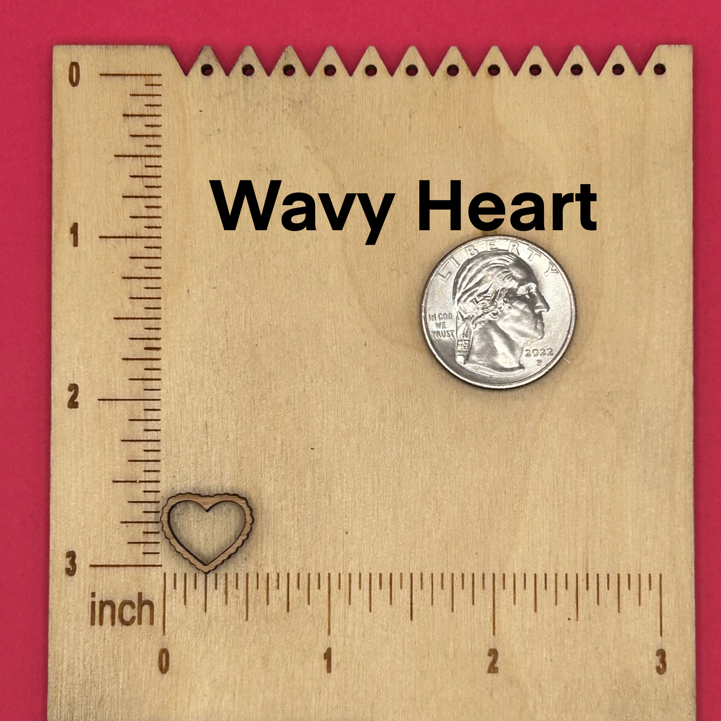 Blank Valentine Studs wooden bezels