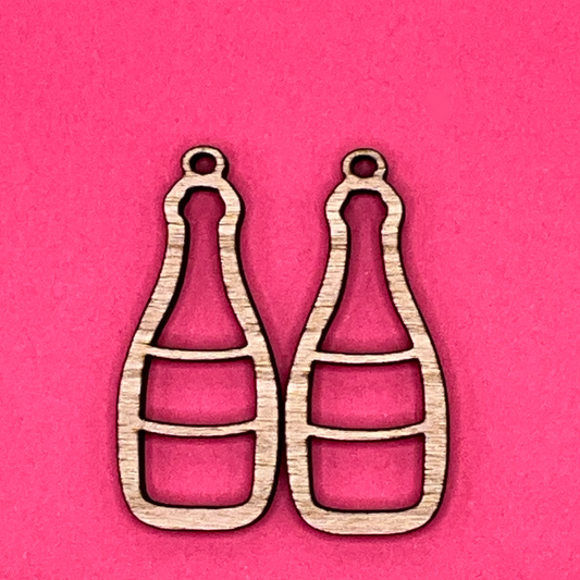 Blank Wine bottle wooden bezels