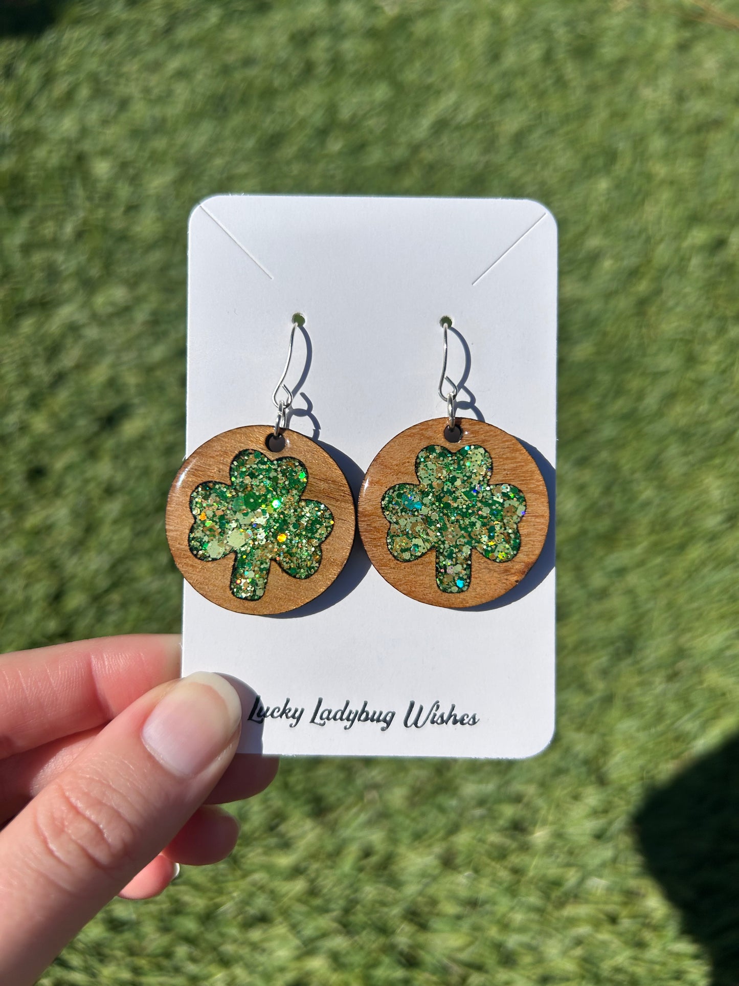 Hoop Clover earrings