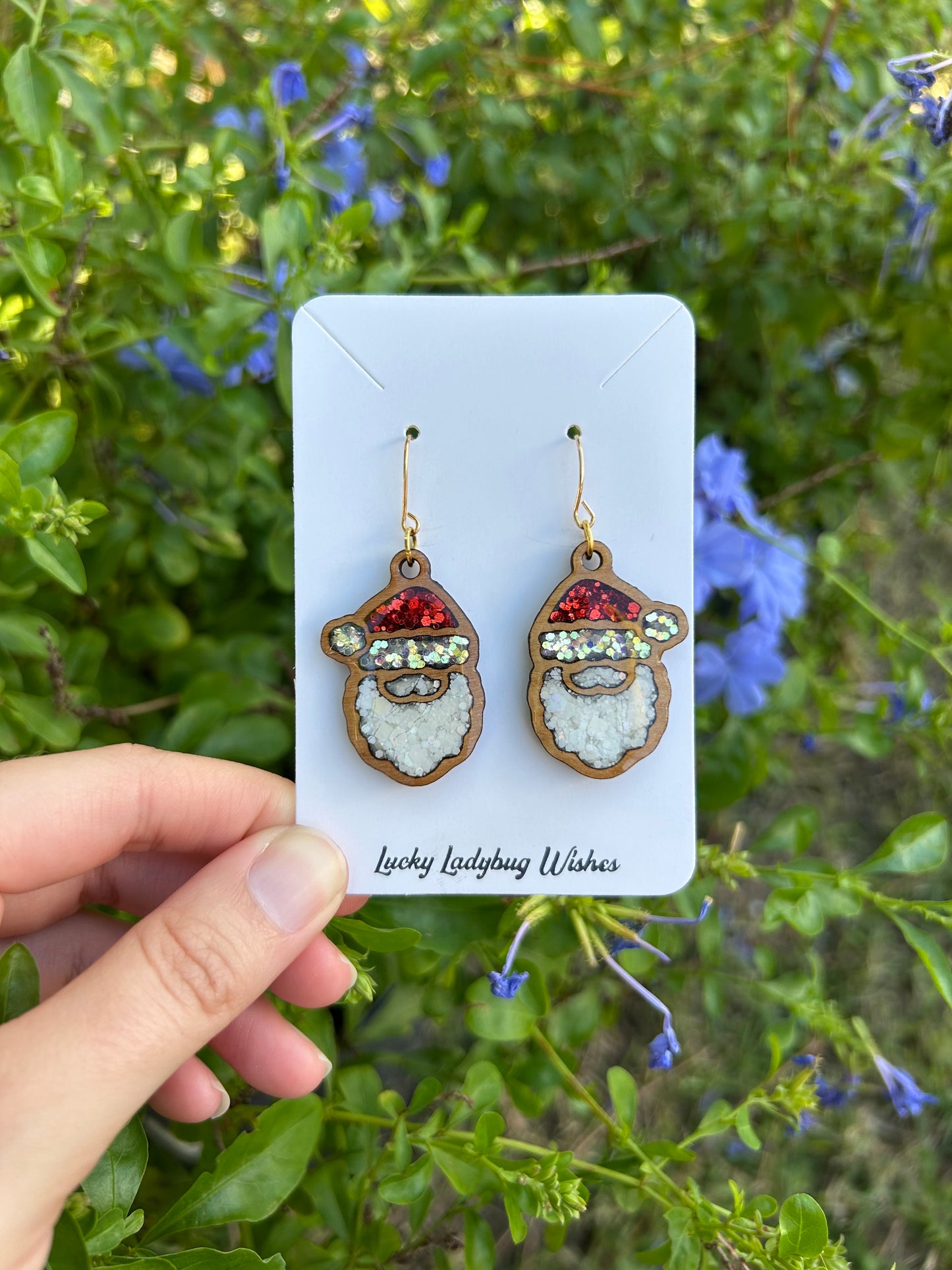 Santa earrings