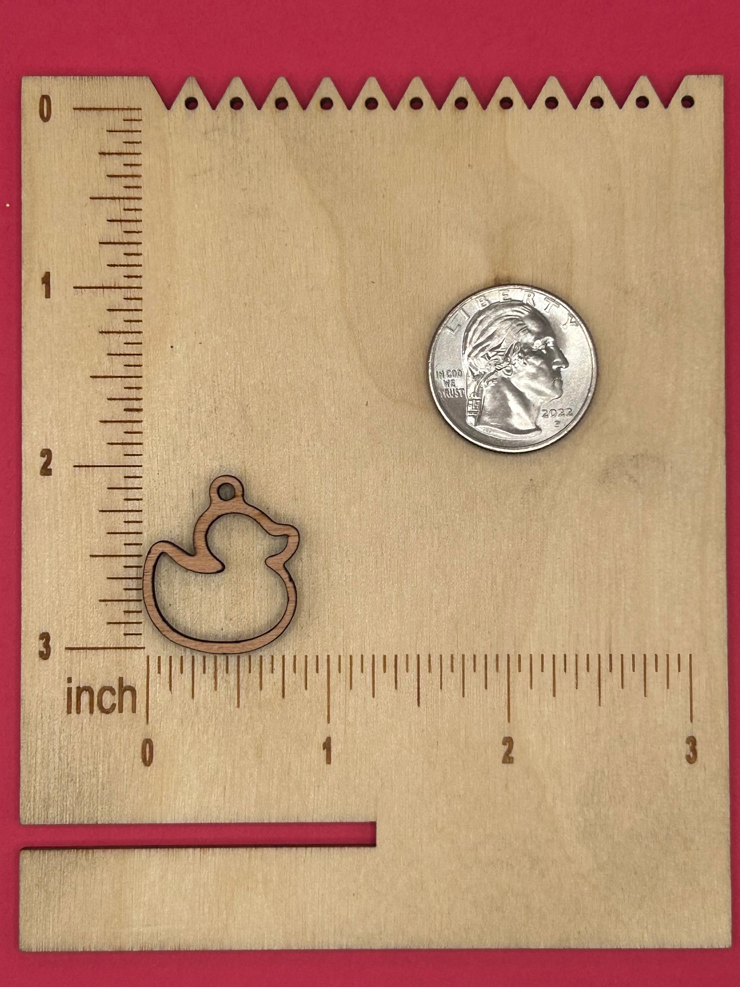 Blank rubber duck wooden bezels