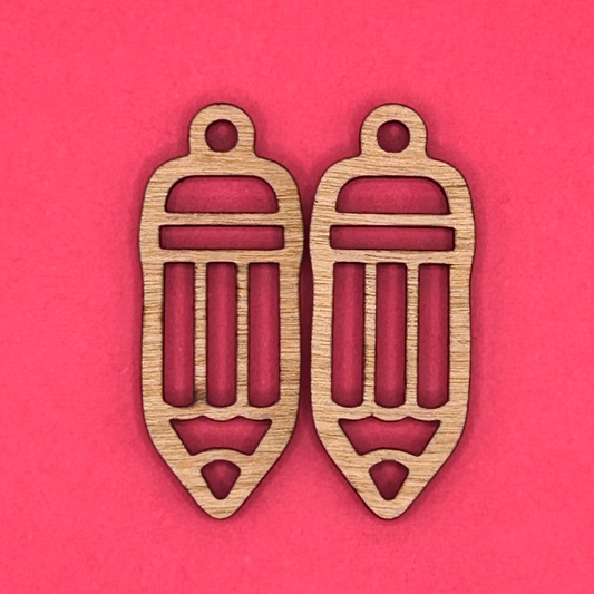Blank pencil wooden bezels