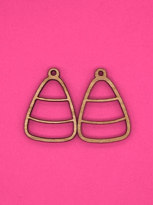 Blank candy corn wooden bezel