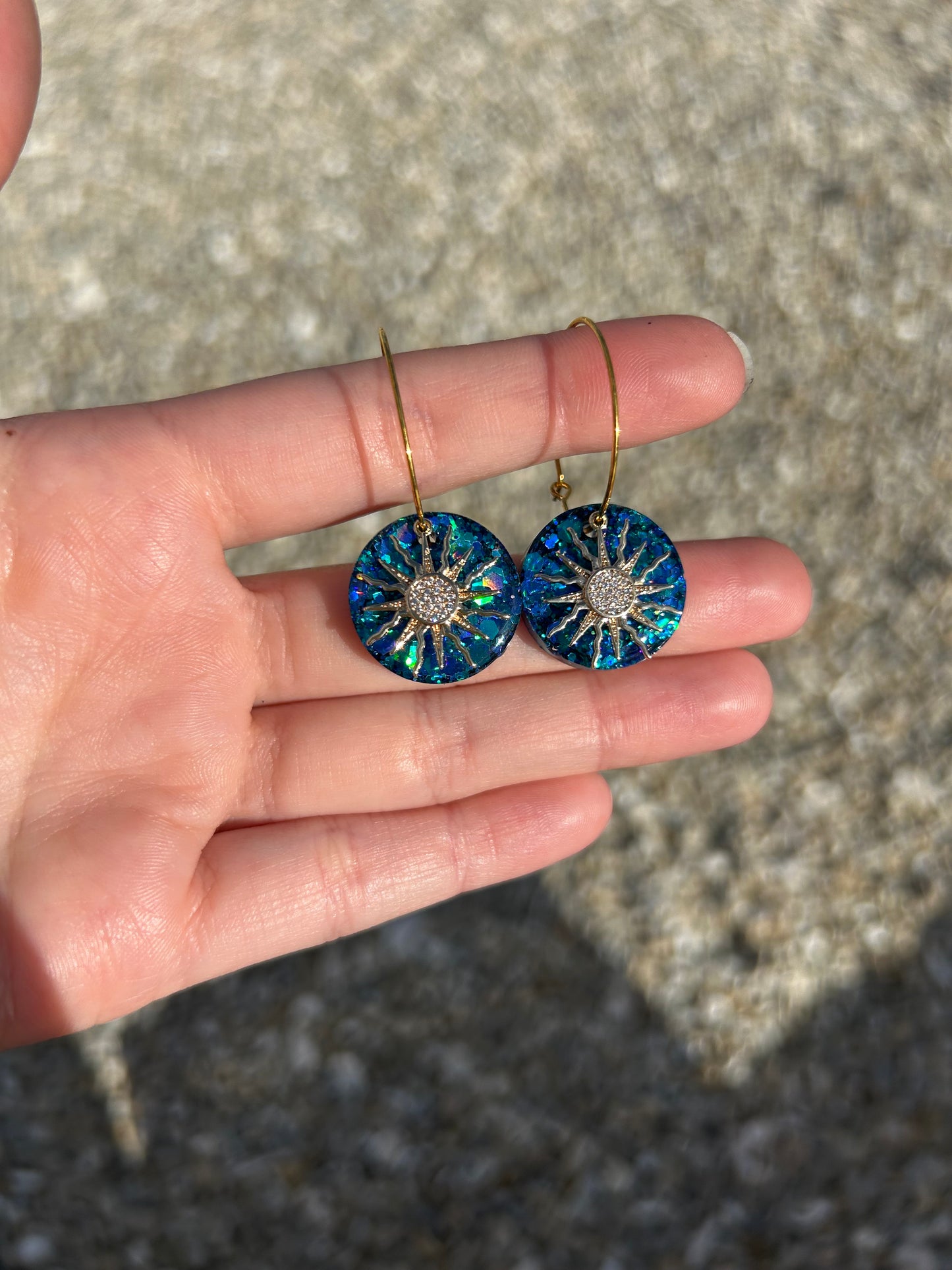 Sun Charm earrings