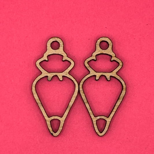 Blank Piping Bag wooden bezel