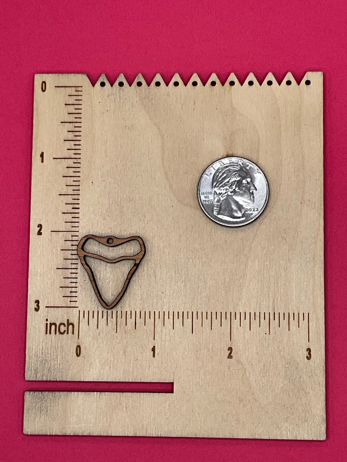 Blank Shark Tooth wooden bezels