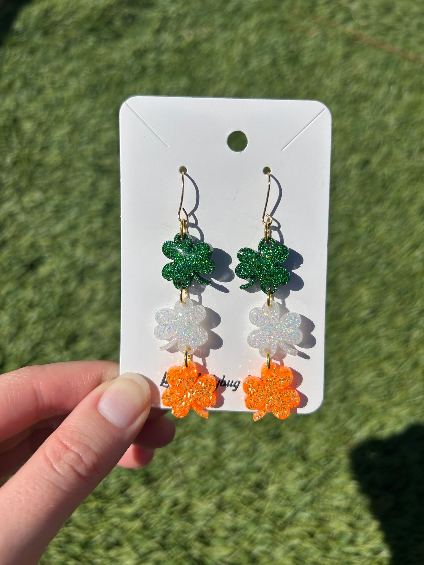 3-tier shamrock earrings