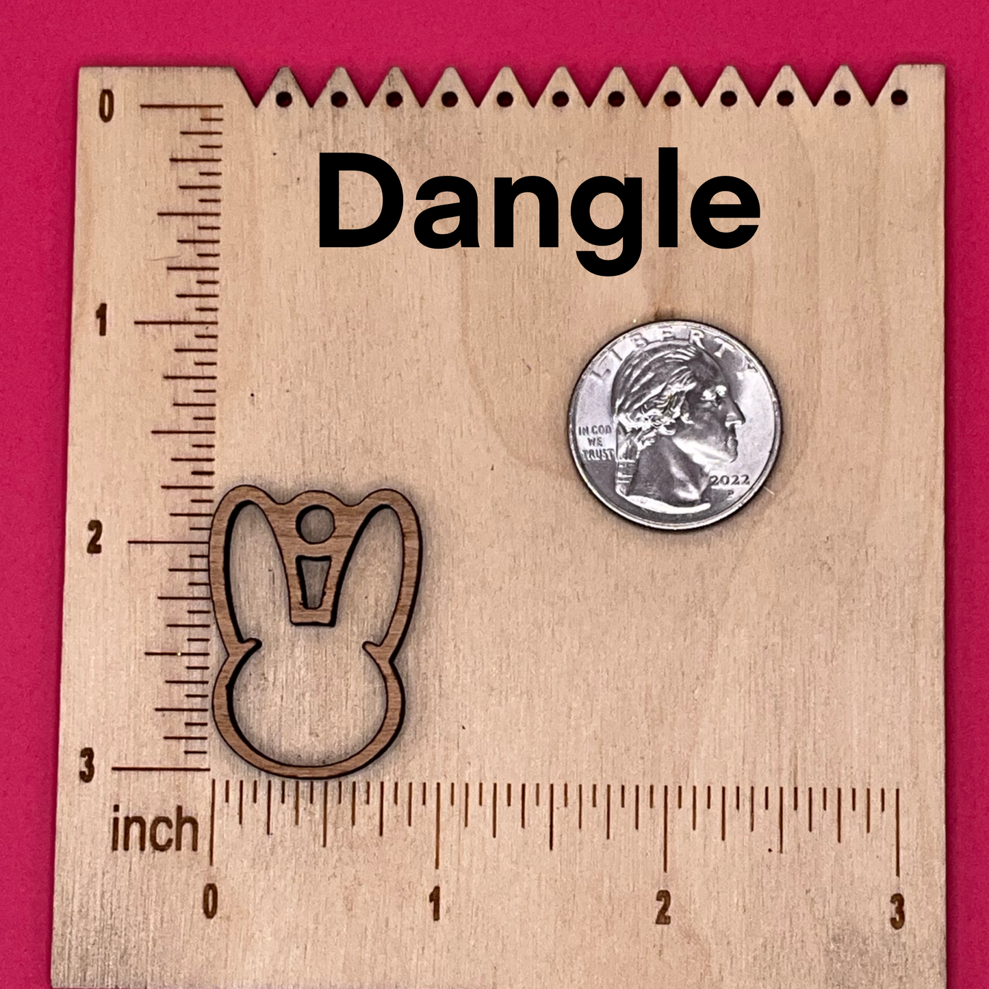 Blank custom bunny wooden bezels