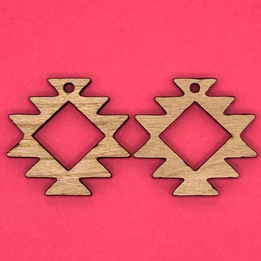 Blank aztec wooden bezels